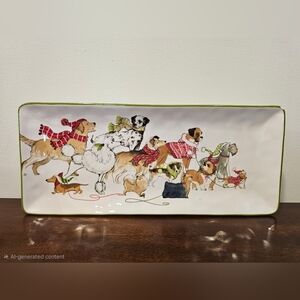 14" PIER 1 Christmas Serving Platter
